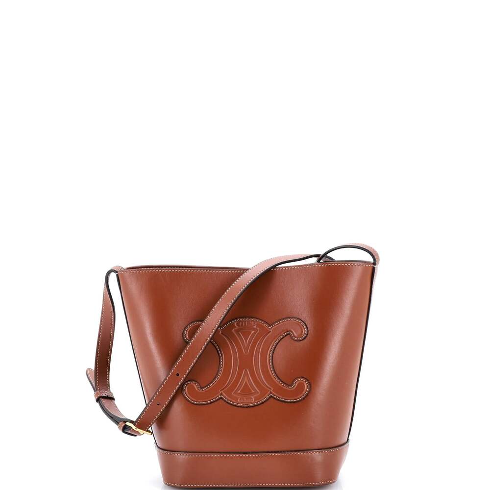 Celine Cuir Triomphe Bucket Bag Leather #200776C22B